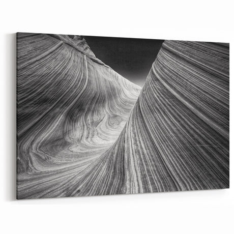 Coyote Buttes Black and White Art - Arizona Desert Rock Formations Print