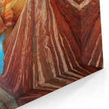 Vibrant Arizona Desert Red Rock Landscape Print - Coyote Buttes Wall Art