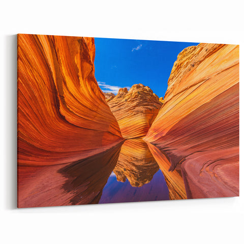 Southwest Landscape Art - Arizona’s Coyote Buttes Reflection Print