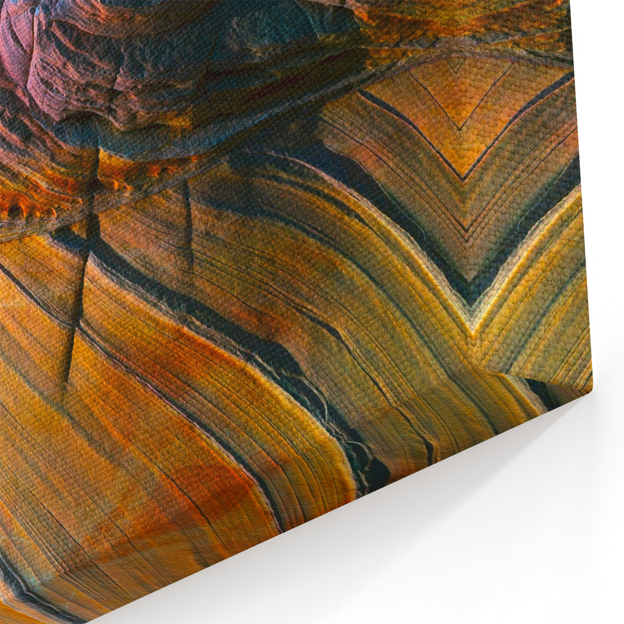 Multicolor Arizona Desert Rock Formations - Vibrant Coyote Buttes Wall Art