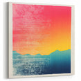 Abstract Tahiti Sunset Canvas - Modern Polynesian Art