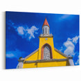 Tahiti Island Church Canvas - French Polynesia Art