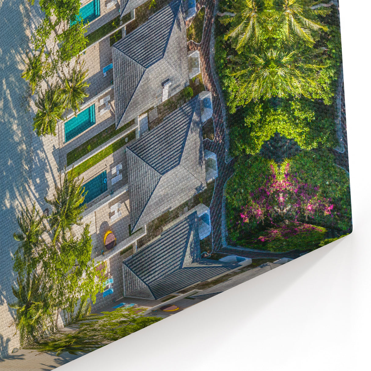 Tropical Beachfront Retreat Canvas - Polynesia Art