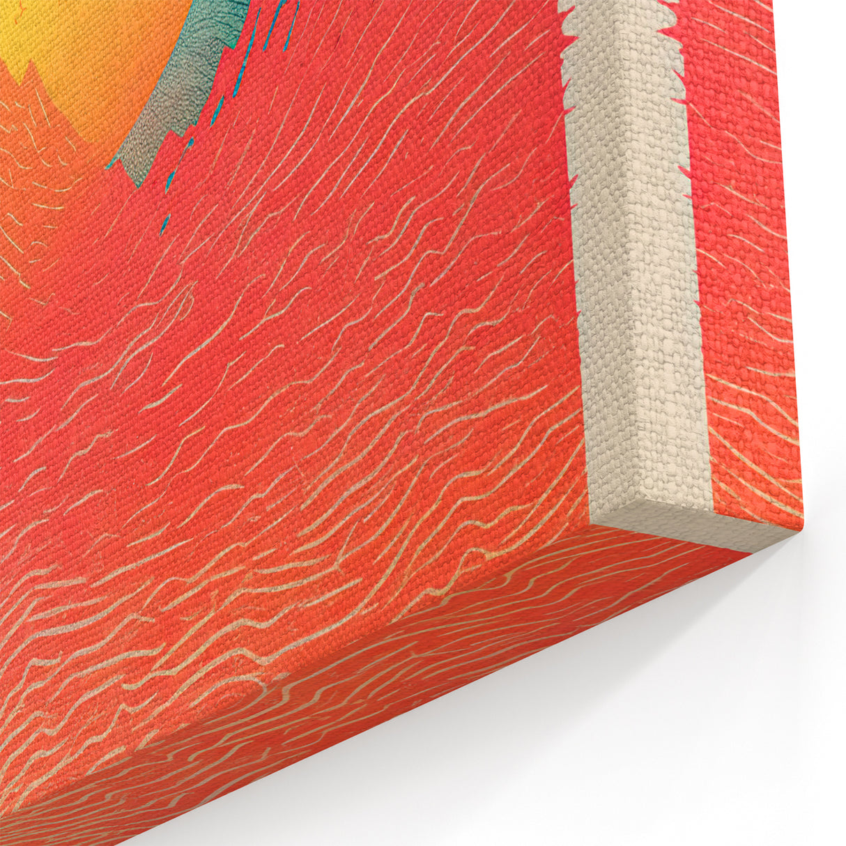 Vibrant Tahiti Mountain Sunset Canvas - Polynesian Art