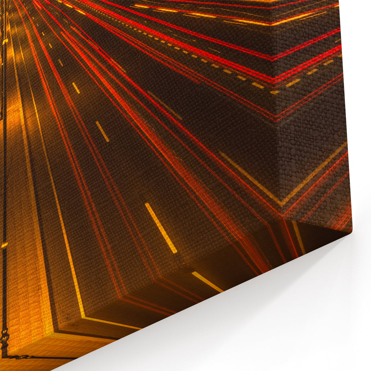 Night City Lights Oman Wall Art – Vibrant Arabian Peninsula Urban Print