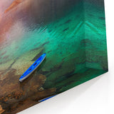 Kayak on Omani Fjord Wall Art – Scenic Arabian Peninsula Coastal Print