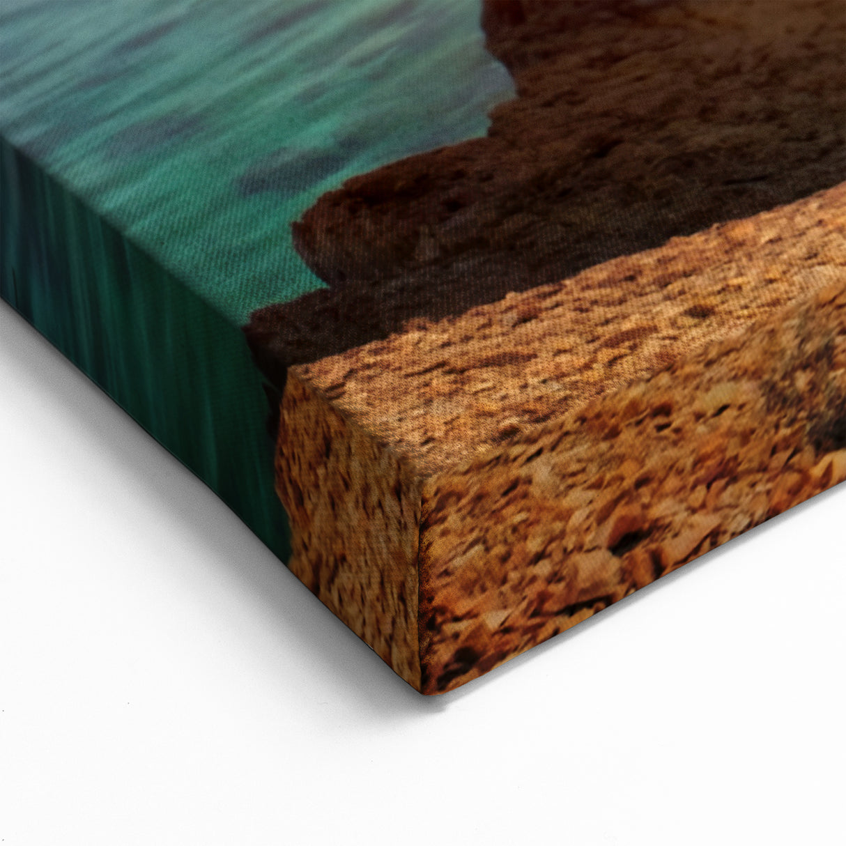 Kayak on Omani Fjord Wall Art – Scenic Arabian Peninsula Coastal Print