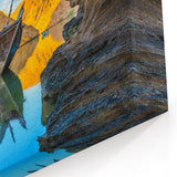 Abandoned Boat in Omani Fjord Wall Art – Scenic Arabian Peninsula Print