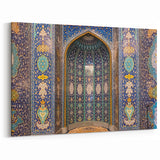 Ornate Islamic Tilework Oman Wall Art – Vibrant Middle Eastern Print