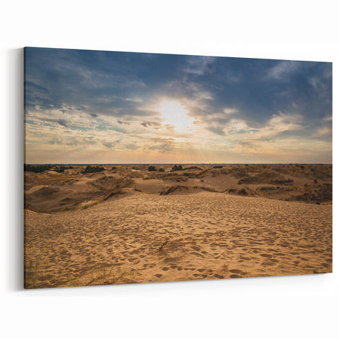 Sunset Over Omani Desert Wall Art – Scenic Arabian Peninsula Print