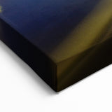 Lyon Skyline Painting - Nighttime Cityscape Over the Saône River