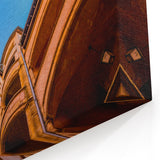 Lyon Cityscape Print - Architectural Courtyard and Sky View Canvas