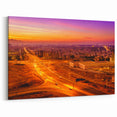 Vibrant Sunset Cityscape Oman Wall Art – Scenic Arabian Peninsula Print