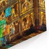 Lyon Wall Art - Illuminated Festival of Lights Display on Historic Hôtel de Ville