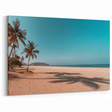 Serene Beach Palm Trees Oman Wall Art – Tranquil Arabian Peninsula Print