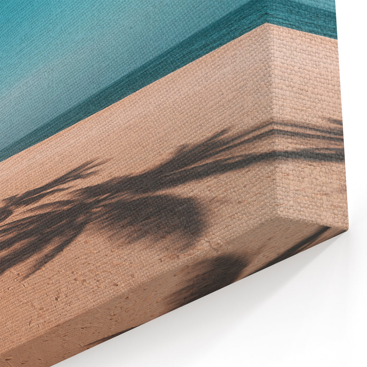 Serene Beach Palm Trees Oman Wall Art – Tranquil Arabian Peninsula Print