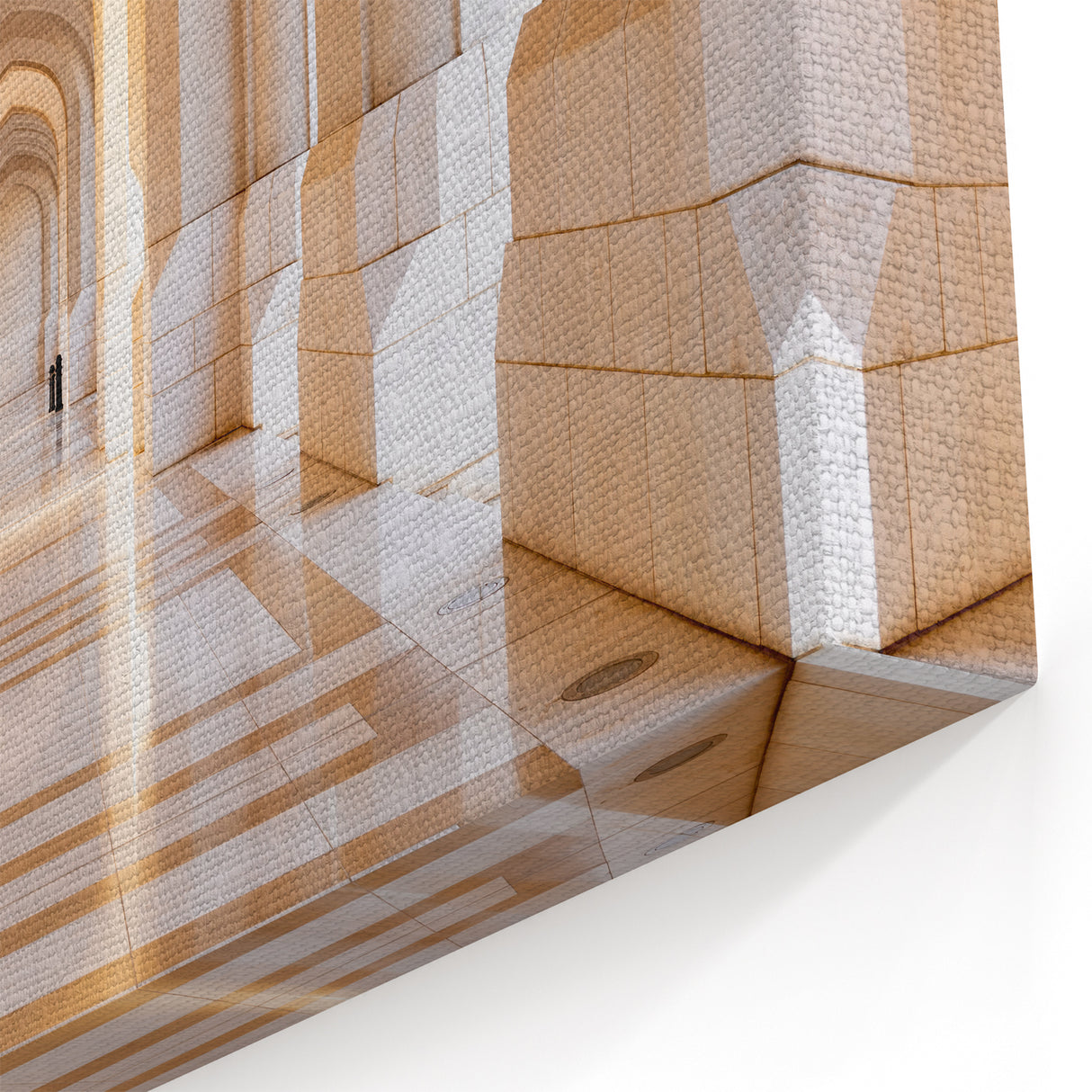 Elegant Mosque Corridor Oman Wall Art – Architectural Middle Eastern Print
