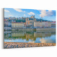 Lyon Cityscape Print – Historic French Architecture Reflected in River