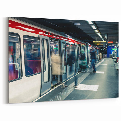 Lyon Wall Art – Vibrant Lyon Metro Scene Capturing City Motion