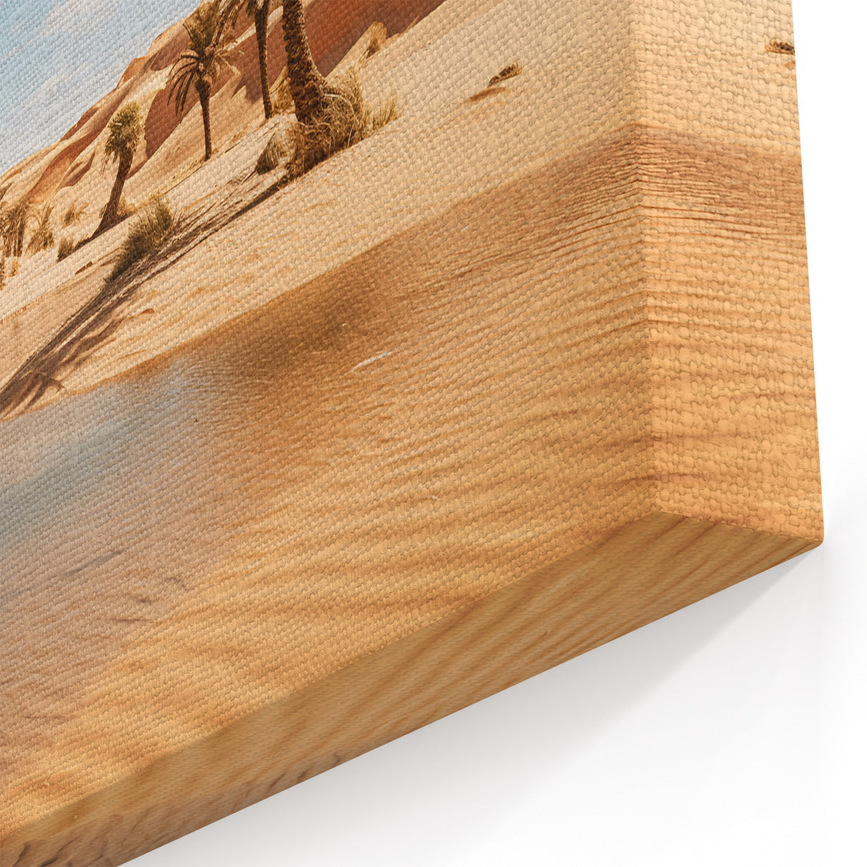 Oasis in Oman Desert Wall Art – Arabian Peninsula Landscape Canvas Print