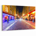 Lyon Cityscape Print – Vibrant Night Scene of Lyon’s Historic Streets