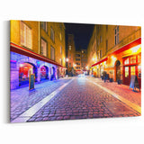Lyon Cityscape Print – Vibrant Night Scene of Lyon’s Historic Streets