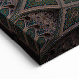 Intricate Islamic Dome Ceiling Wall Art – Oman Mosque Interior Canvas Print