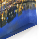 Lyon Cityscape Print – Modern Waterfront Reflection of Lyon at Night