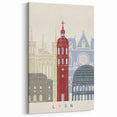 Lyon Wall Art – Modern Architectural Illustration of Lyon’s Landmarks