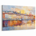 Lyon Skyline Painting – Vibrant Reflection of Lyon’s Colorful Architecture