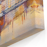 Lyon Skyline Painting – Vibrant Reflection of Lyon’s Colorful Architecture