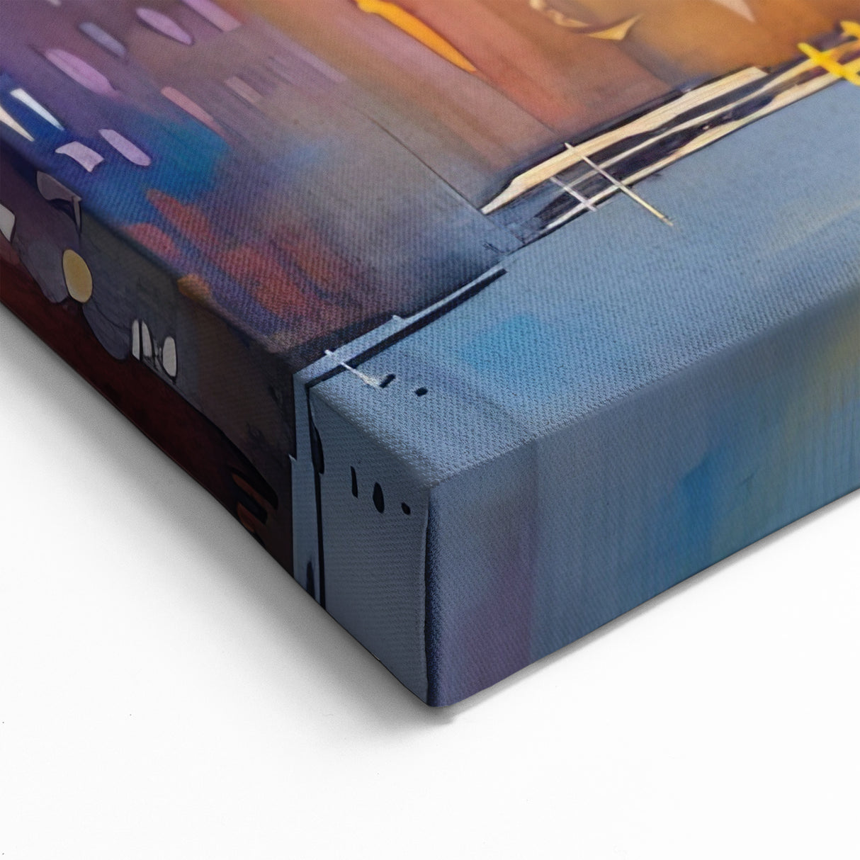 Lyon Skyline Painting – Vibrant Reflection of Lyon’s Colorful Architecture