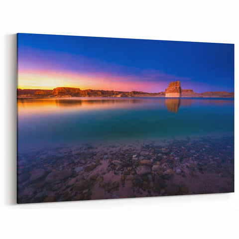 Tranquil Sunset at Lake Powell – Arizona Scenic Canvas & Art Prints