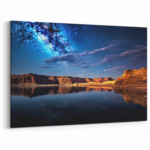 Starlit Lake Powell Nightscape – Arizona Scenic Canvas & Photography Prints