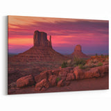 Monument Valley Sunset Art – Southwest Red Rock Scenic Wall Art