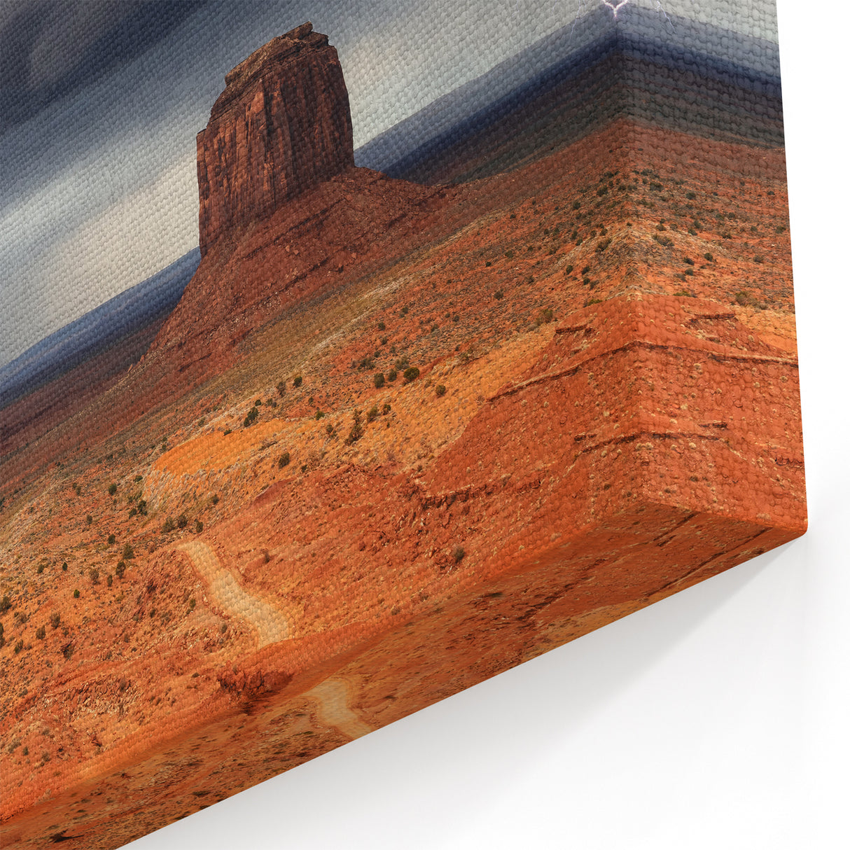 Monument Valley Thunderstorm Art – Dramatic Arizona Desert Landscape