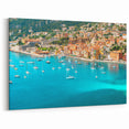Nice Cityscape Art - Scenic French Riviera Harbor View Print