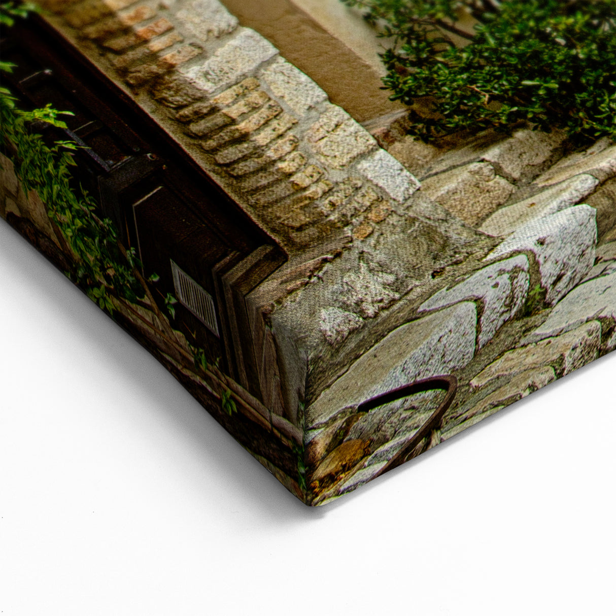 Nice France Wall Decor - Charming Village Street with Floral Art