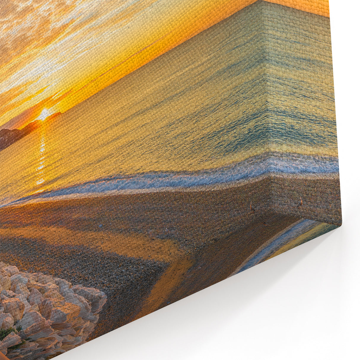 Scenic Nice Canvas - Sunset Over Promenade des Anglais Print