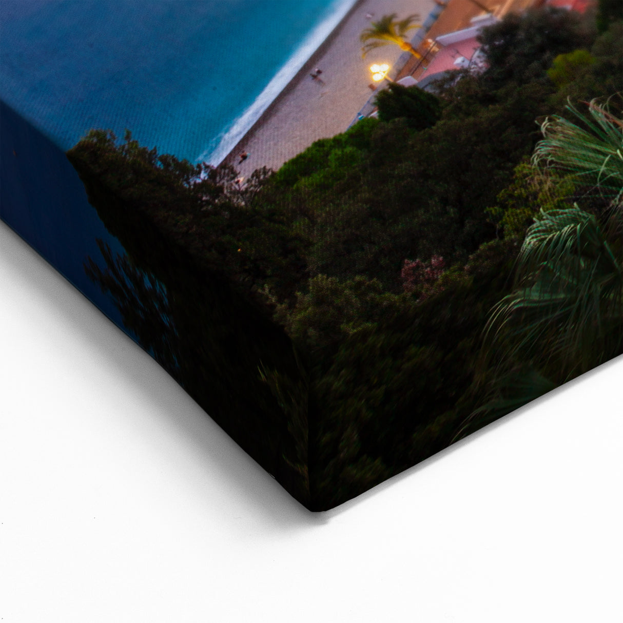 Nice France Wall Decor - Sunset Cityscape and Coastline View Print