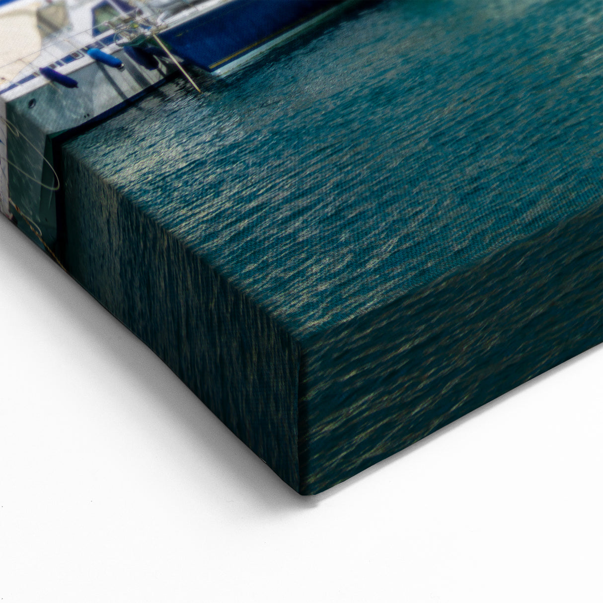 Nice Cityscape Art - Colorful Harbor and Boats in French Riviera