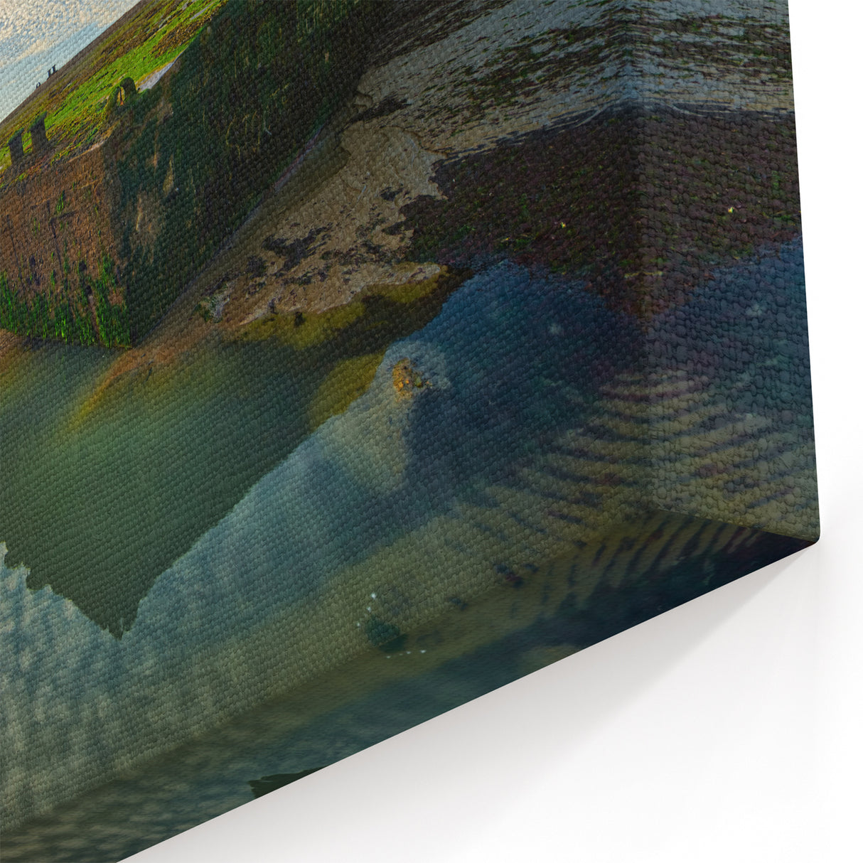 France Scenic Prints - Picturesque Normandy Beach Canvas Art for Home