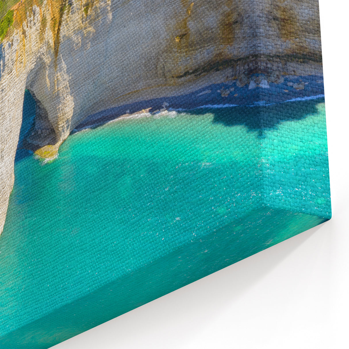 France Scenic Prints - Normandy Coastline Canvas Art for Home Decor