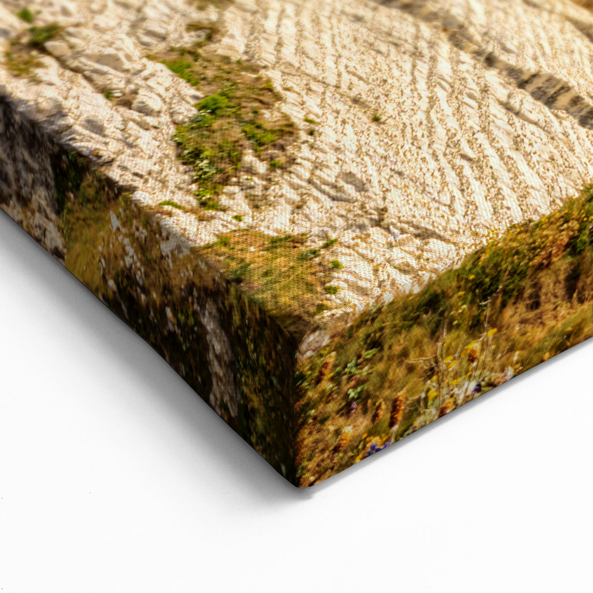 Normandy Landscape Paintings - Coastal Cliffside Canvas Art for Home