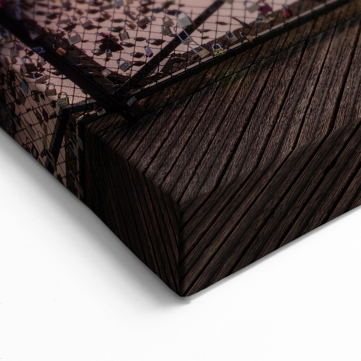 Paris Canvas Prints - Scenic Bridge and Sunset Wall Art for French Decor