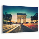 Paris Cityscape - Romantic Paris Wall Art with Arc de Triomphe