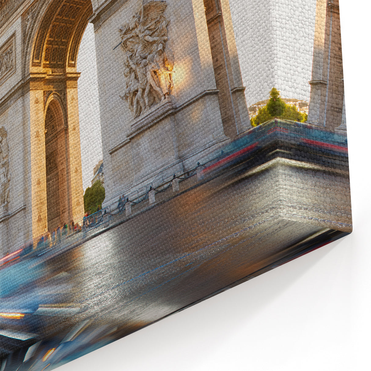 French Wall Decor - Paris Canvas Prints with Arc de Triomphe View