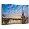Paris Photography - Eiffel Tower Canvas Prints with Seine River View