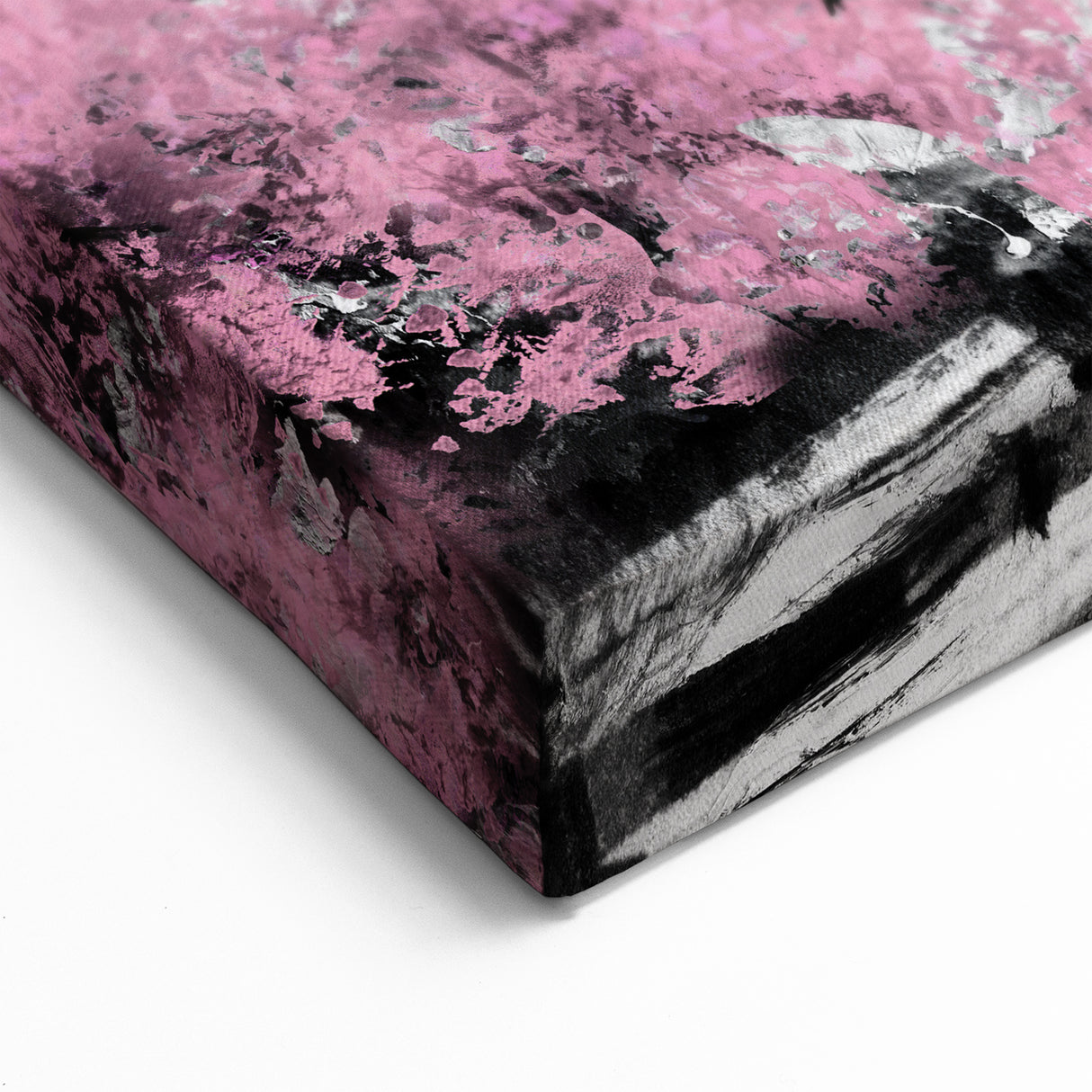 Paris Canvas Prints - Romantic Eiffel Tower with Pink Blossoms Art