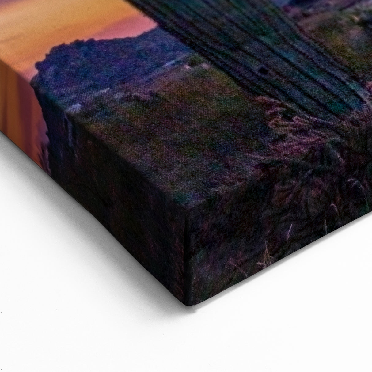 Arizona Desert Landscape Wall Art - Sunset Saguaro Cactus Scenery Print